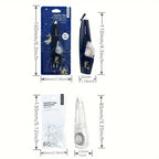 KHINSUN School Correction Tape with Refill Pen Style White Out Corrector Easy Replaceable Correction Tapes