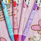 Kawaii HelloKitty cartoon peripheral Sanrio family learning supplies ballpoint pen 3D doll with movable arms, ballpoint pen