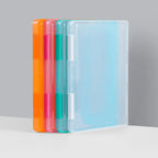Simple Desktop A4 Document Box, Transparent Plastic A4 Paper & Bill Organizer