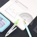 7-piece Compass And Ruler Set Student Ruler Set Cute Rriangle Ruler Set Exam Specific Ruler Box Set Ruler Set School Starts