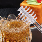 1Pcs Honey Spoon Plastic Honey Dipper Stick Syrup Dispenser Spoon Jar Stick Kitchen Accessories Server Honey Cooking Tools