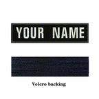 10X2.5cm Embroidery Custom Name Text Patch Stripes Badge Iron On Or Sew On Or  Patches For