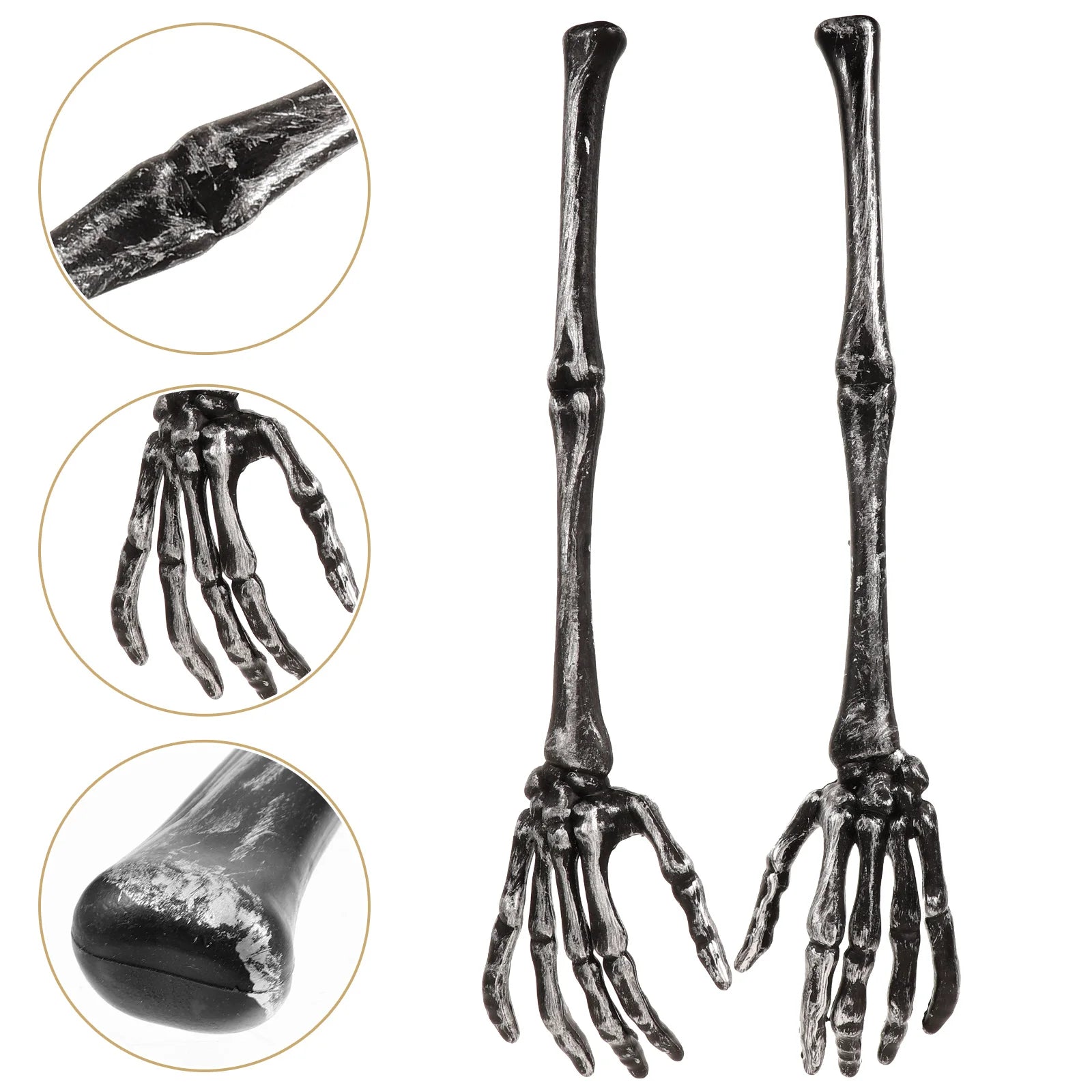 2 Pcs Salad Spoon Decorate Skull Claw Dessert Spoons Making Tools Mixing Hands Plastic Serving Forks