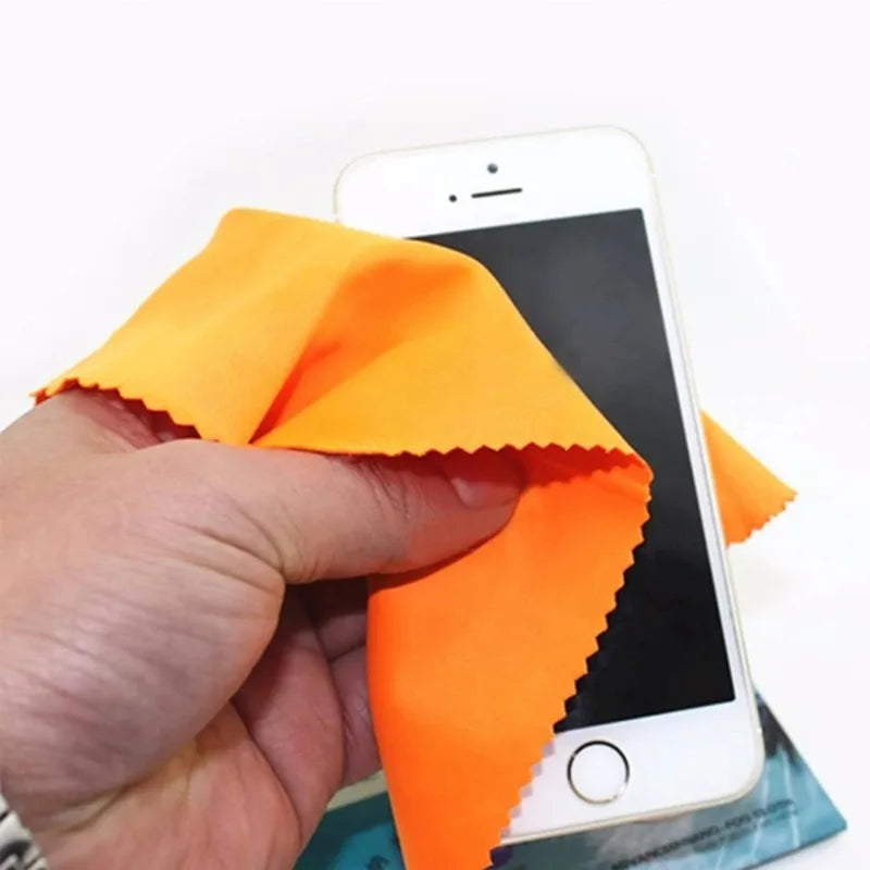 20/10Pcs Microfiber Cleaning Cloth Phone Screen Glasses Camera Lens Cleaner Wipe 8*8cm Polishing Cloth for Silver Gold Jewelry