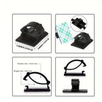 50pcs 100pcs Stickable Clips Double-sided Tape Adhesive Cable Wire Clips Management Wire Cable Holder Clamps Cable Tie Holder