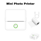 Thermal Mini Printer, Portable Inkless Sticker Maker,Bluetooth Free Cut Small Pocket Printer for Children DIY 57mm Photo Print