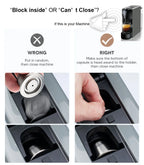 Reusable Nespresso Coffee Capsules Cup Stainless steel Refillable Coffee Capsule Refilling Filter Coffeeware
