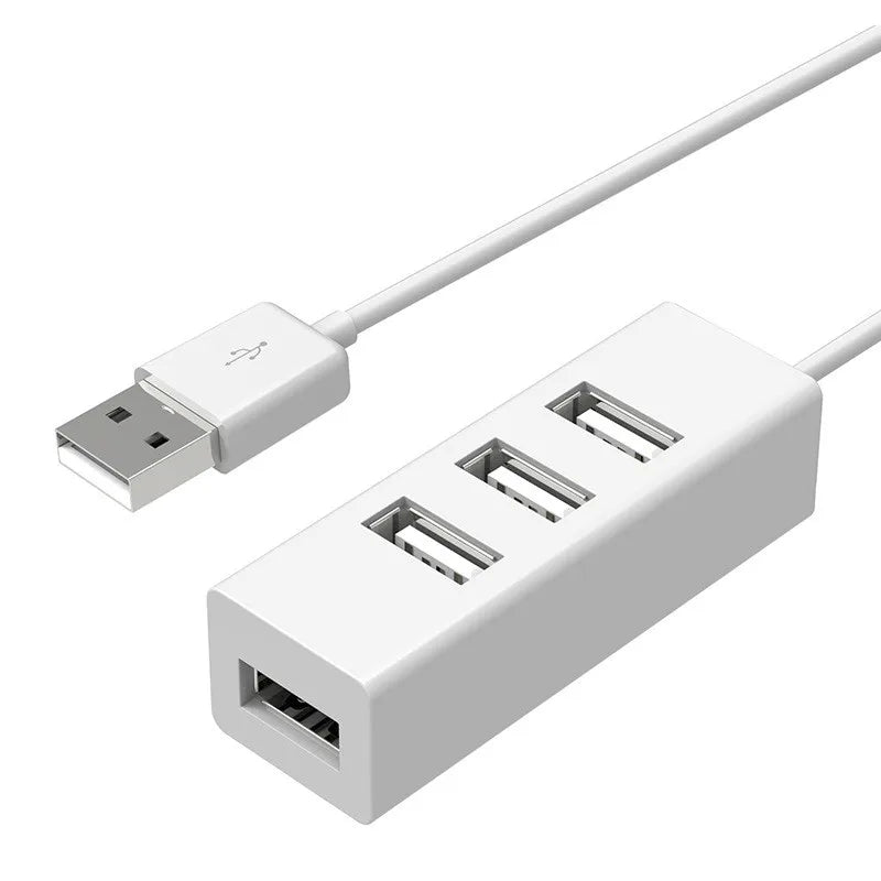 Multi USB 2.0 Hub USB Splitter Power Adapter 4 Port All In One High Speed Hub for PC Windows Computer Accessories