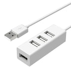 Multi USB 2.0 Hub USB Splitter Power Adapter 4 Port All In One High Speed Hub for PC Windows Computer Accessories