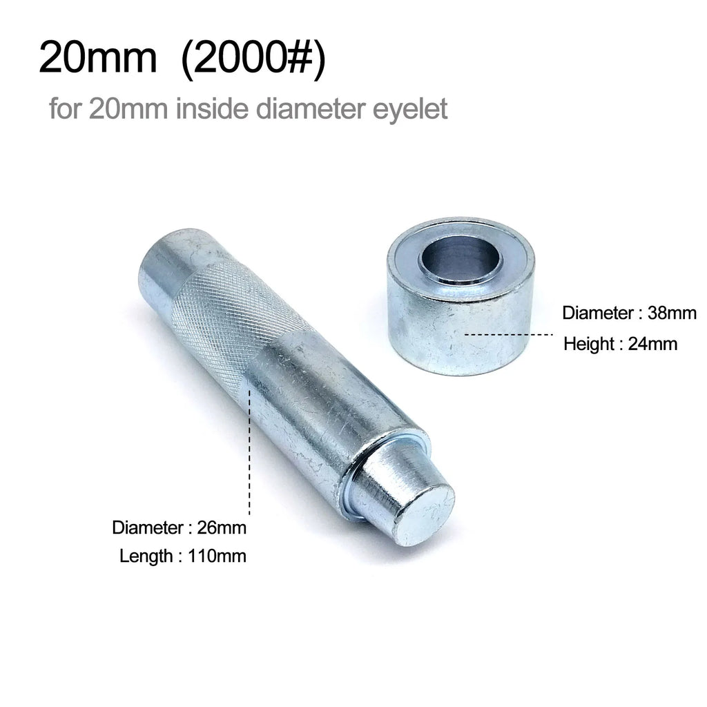 1mm to 20mm Metal Eyelets Grommet Mold Ring Air Hole Rivet Installation Punch Tool DIY Handmade Accessories High Quality Steel
