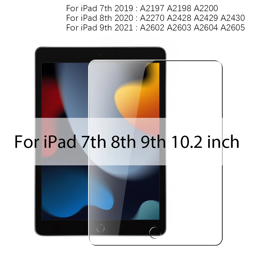 Tempered Glass Screen Protector For Ipad Pro 13 11th M5 M4 2025 12.9 A16 Air 11 5 4 M3 M2 10 9 9th 10th Generation Mini 7 6 Film