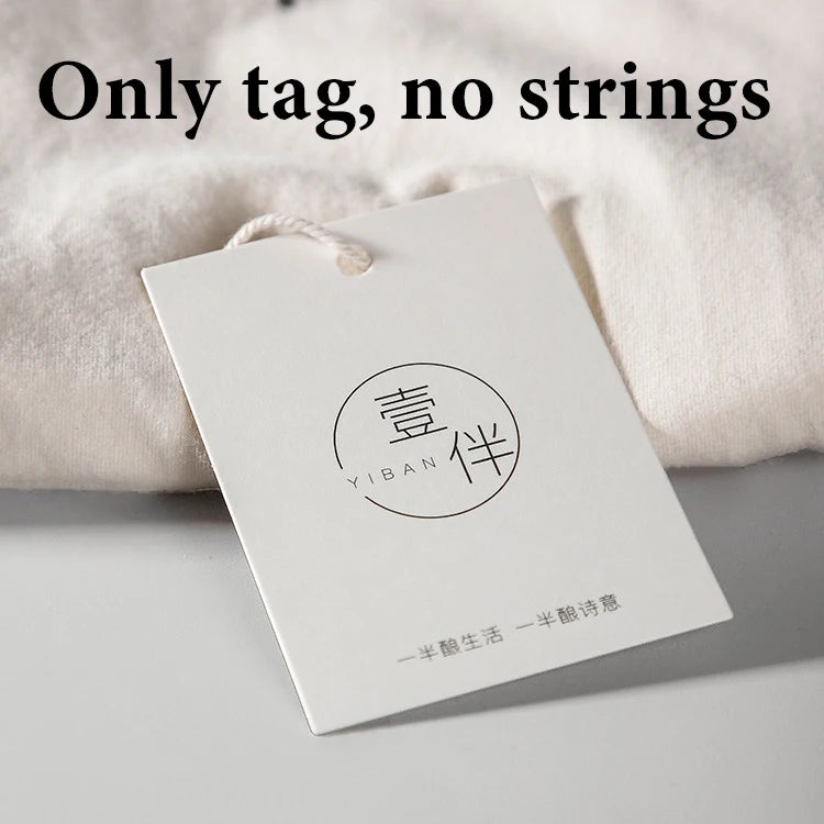 350g Wholesale Custom Hang Tag Price Label Business Brand Logo Design Print Garment Clothing Party Gift Decoration Handmade DIY