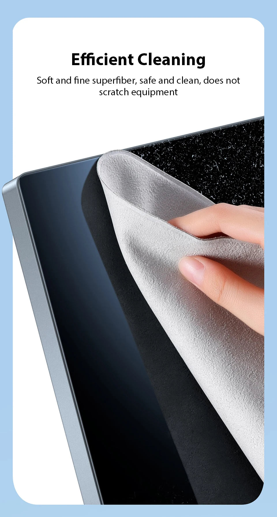 Polishing Cloth For Apple iPhone Nano-Texture Screen Cleaning Cloth For iPad Tablet Macbook Watch Lens Display Wiping Cleaner
