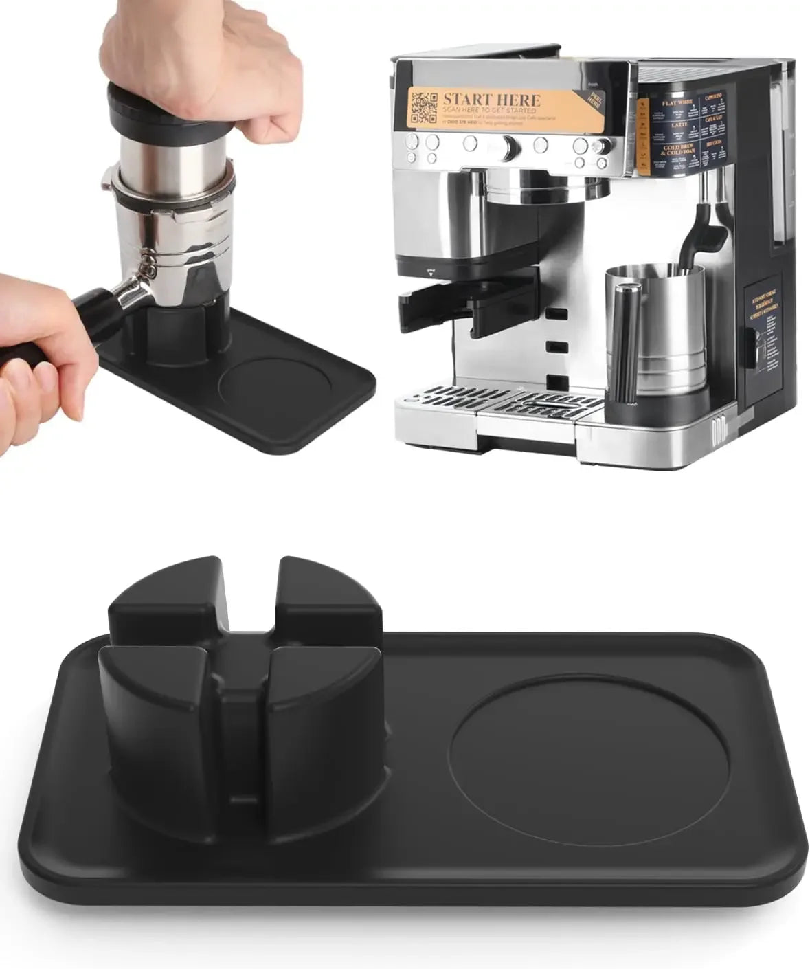 Tamping Mat for Ninja Luxe Cafe Espresso Machine ES601 Food-Grade Silicone  Tamper Holder Non-Slip Accessories