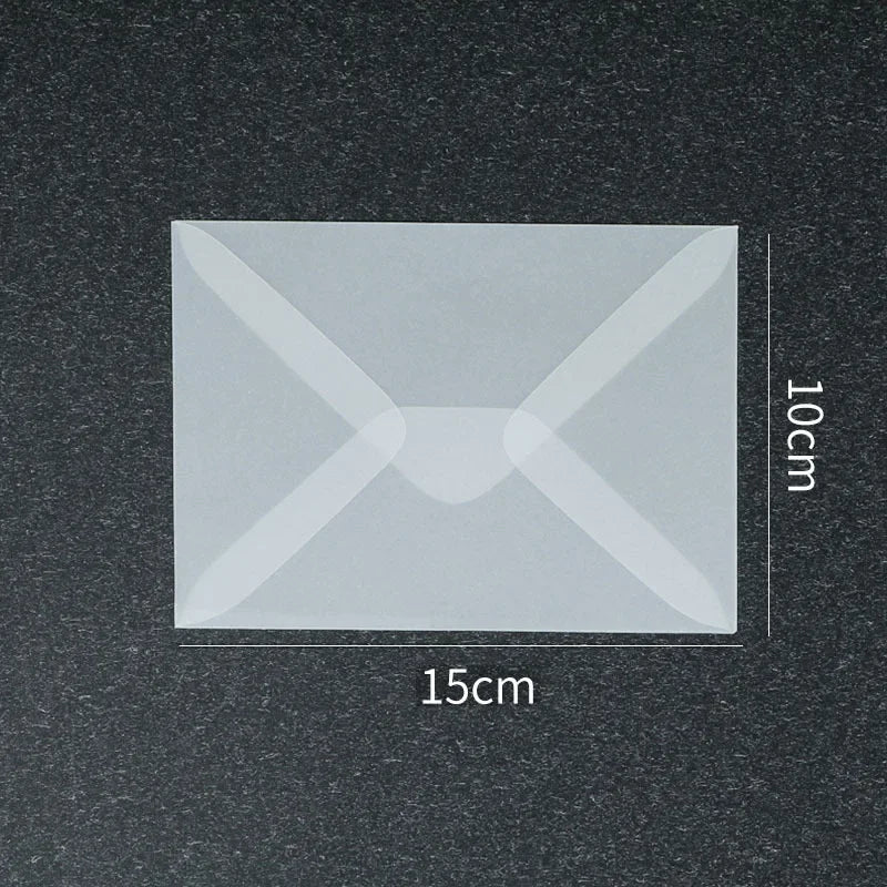 50pcs/lot Blank Translucent Envelope for Invitations Postcards European Giftbox Message Card Envelopes Wedding Business Letters