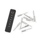 Leather Punch Tool Sharp Head Replaceable Pricking Iron Removable Round Hole Punch DIY Leather Craft Chisel 4 Size Available