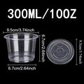 50PCS Disposable Clear Plastic Pudding Cups with Lids Tiramisu Dessert Cupsfor Baking Party Supplies Jelly Yogurt Container