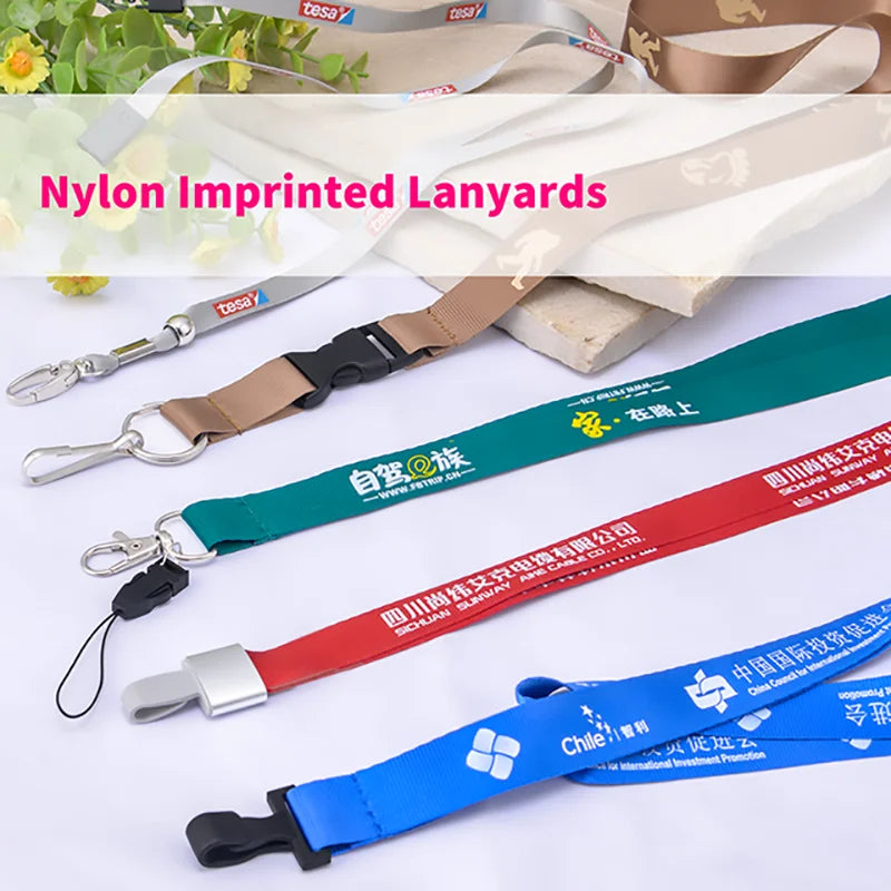 Beautiful And Glossy Nylon With Logo Printing, Suitable For Hanging Necks At Business, Office, School And Exhibition Events