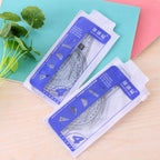 4 Pcs Ruler Set Multifunctional Straight Triangle Ruler Protractor Math Geometry Kit for School Kids Drawing Measuring