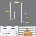 Neat Plastic Pegboard  Desk Organizer with Multiple Accessories for Home Office, Craft Room and Garage Display