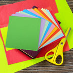 100 Sheets Square Colorful Cardstock Origami Paper Double Sided for Kids Fine Motor Skills Development DIY Crafts Construction