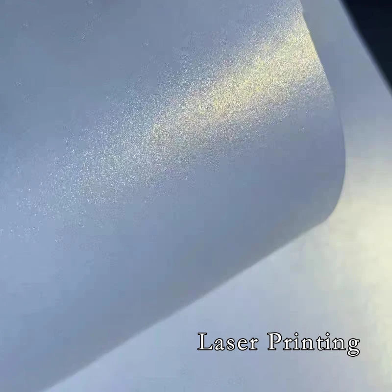 A4 20/50Pcs Double Sided Ice White Pearl Paper 120/160/200/250/300G Thick Paper Laser Printing For Making Business Invitation
