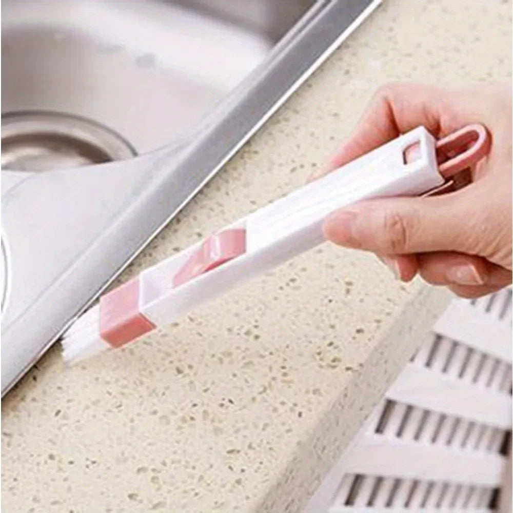 1PCS Portable Cleaning Brush Multifunctional Door and Window Keyboard Groove Cleaner Dust Shovel Window Rail Cleaning Tool