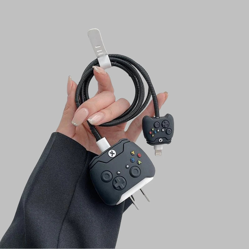 Cartoon Iphone Charging Cable Protector Cover For iPhone 15 14 13 Pro Max 18W/20W EU US Charger Case Cable Cord Winder Protect