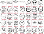 Personalized Logo and Text Self Inking Stamp Custom Your Own Design Company Logo Customized Photosensitive Seal Ink Stamp
