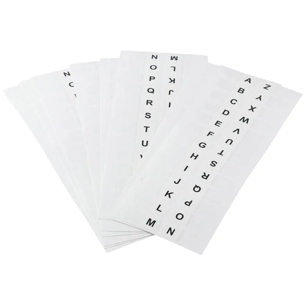 New A-Z Sticky Tabs Alphabet Self-Adhesive Index Tabs White 208PCS Page Markers Dictionary Book Tabs for Dictionary Notebooks