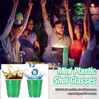 100pcs 2oz Plastic Shot Cups Mini Disposable Shot Glasses Small Party Cups For Wedding Graduation Whiskey Taste Serving Bulk Pac