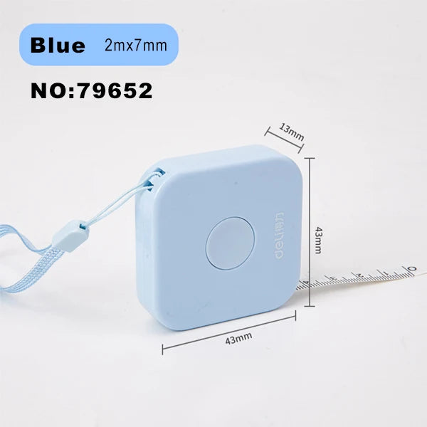 Deli 1.5m 2m Measure Tape Double Scale Body Sewing Flexible Ruler for Kids Aldult Height Waist Measuring Tailor Craft Soft Ruler