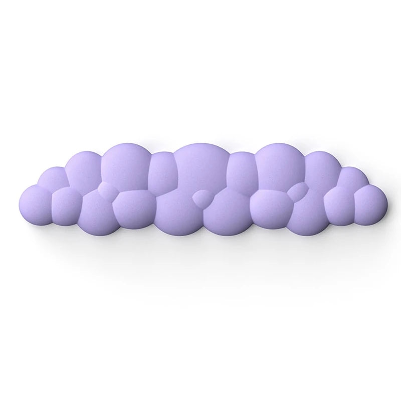 Cloud Shape Wrist Rest Pad Soft  PU Material Anti-Slip Rubber Base Memory Foam for 100 Keys 87 Keys 68keys Keyboard Mousepad