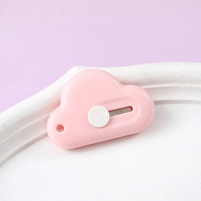 Cloud Mini Art Knife ABS+Blade Portable Utility Knife Paper Cutter Letter Opener Box Opener 4x6cm 10g