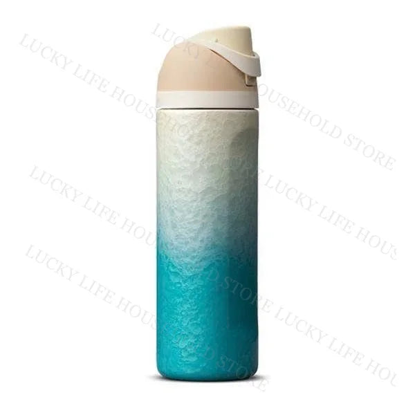 Portable Fruit Car Cup Thermoses Summer Soccer Stainless Steel Insulated Cup 32OZ Large-capacity Football Water Bottles