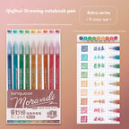 105Color Hand Account Gel Pen Languo Morandi Retro Pen Large-Capacity Color Handbook Pen For Student Painting Graffiti Writting