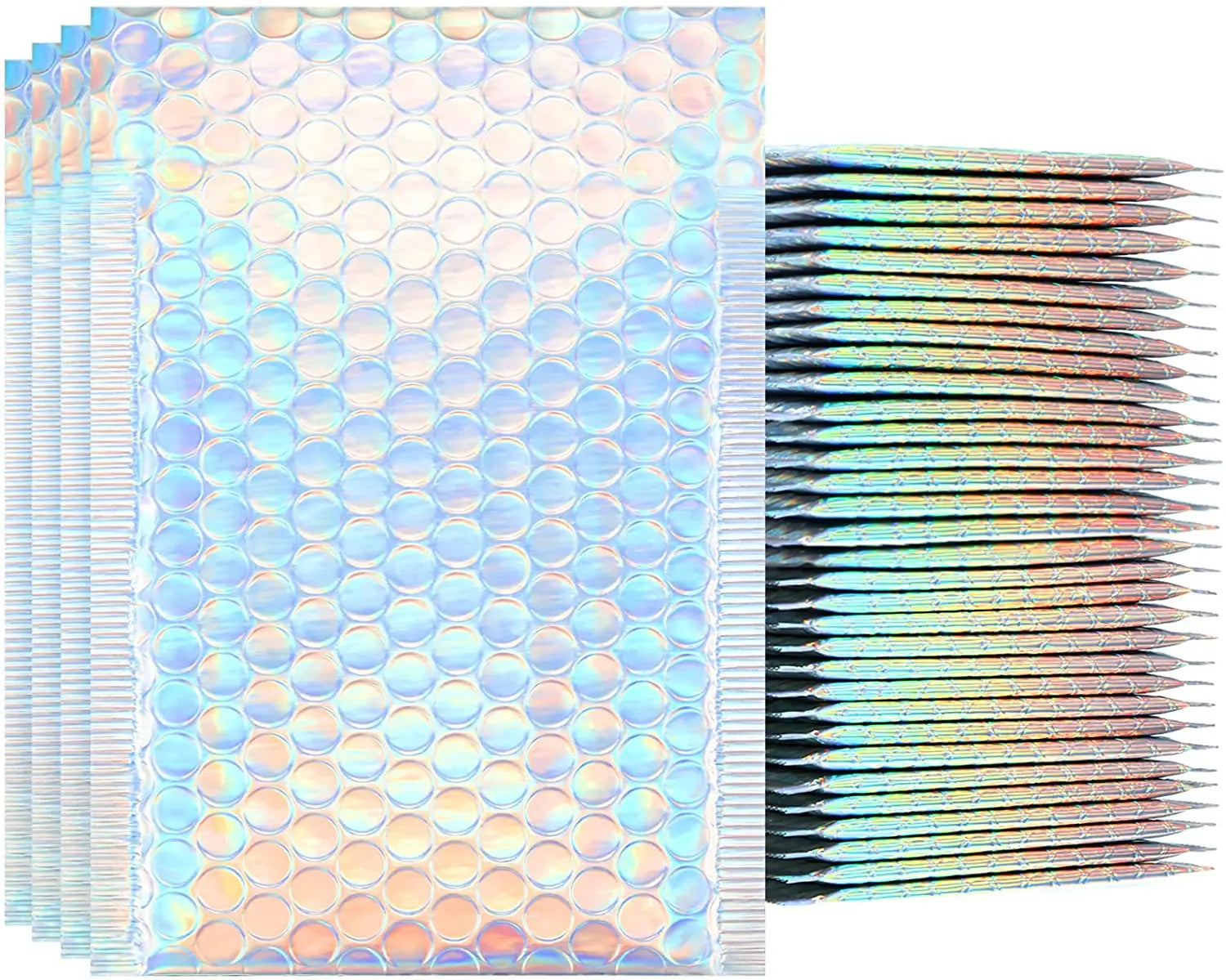 30pcs Bubble Mailers Laser Poly Bubble Mailer Self Seal Padded Envelopes Gift Bags Laser Packaging Envelope Bags For Book