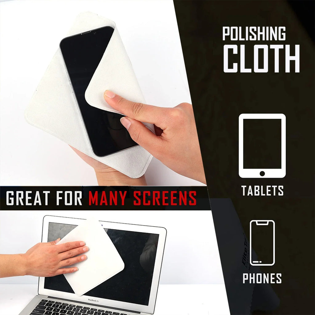 1-5pcs Universal Polishing Cloths with Box for Apple Phone IPad Screen Camera Lens Wipe Cloth Eyeglass Cleaning Microfiber Cloth