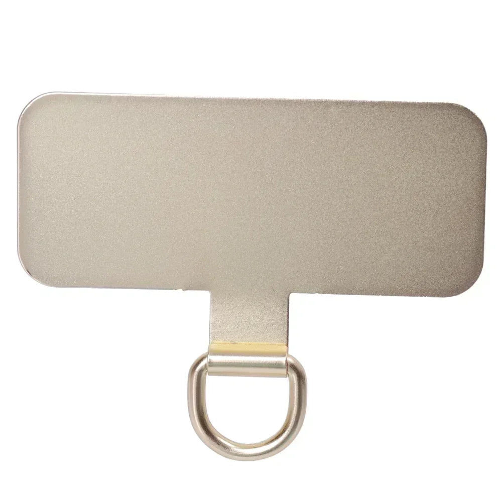3/2/1Pcs Stainless Steel Hanging Clip Anti-Lost Metal Phone Lanyard Tether Tab Card Ultra Thin Cell Phone Sling Piece Patch