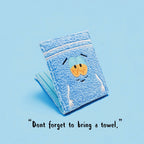 Towel cloth embroidered anime fashion wallet, designer personalized ID card holder