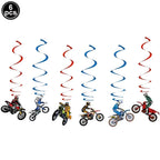 Motorcycle Dirt Biker Birthday Party Supplies Motocross Dessert Paper Plates Cups Napkins Disposable Tableware Favor For Boys