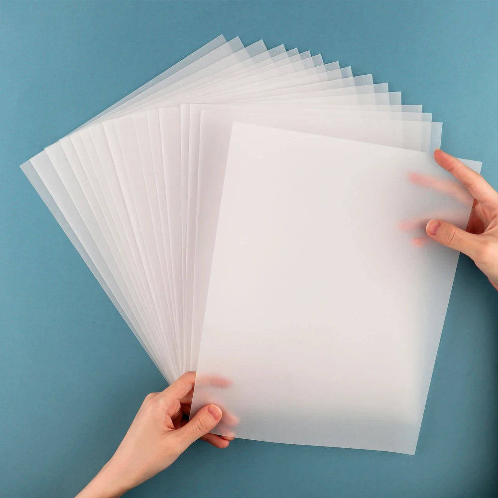30 Sheets Vellum Paper 8.5x11inch Frosted Smooth Vellum Paper Sheets Translucent Paper Tracing Vellum Paper for Crafts Tracing