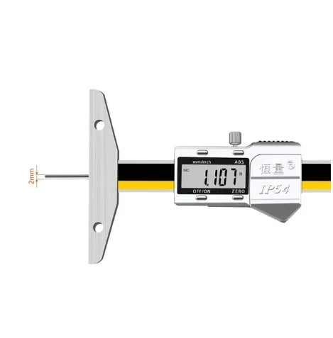 Thin Rod With Table Digital Display Depth Ruler 0-50 0-100 0.01mm Small Hole Needle Probe Depth Ruler Stainless Steel Caliper