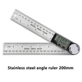 200mm Protractor Digital Angle Finder Ruler Electronic Goniometer Angle Length Measuring Ruler Drawing Woodworking Tools