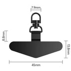 360° Rotation Metal Steel Phone Tether Tab Cell Phone Lanyard DY Patch Gasket Universal Cellphone Lanyard Safety Connecter Piece