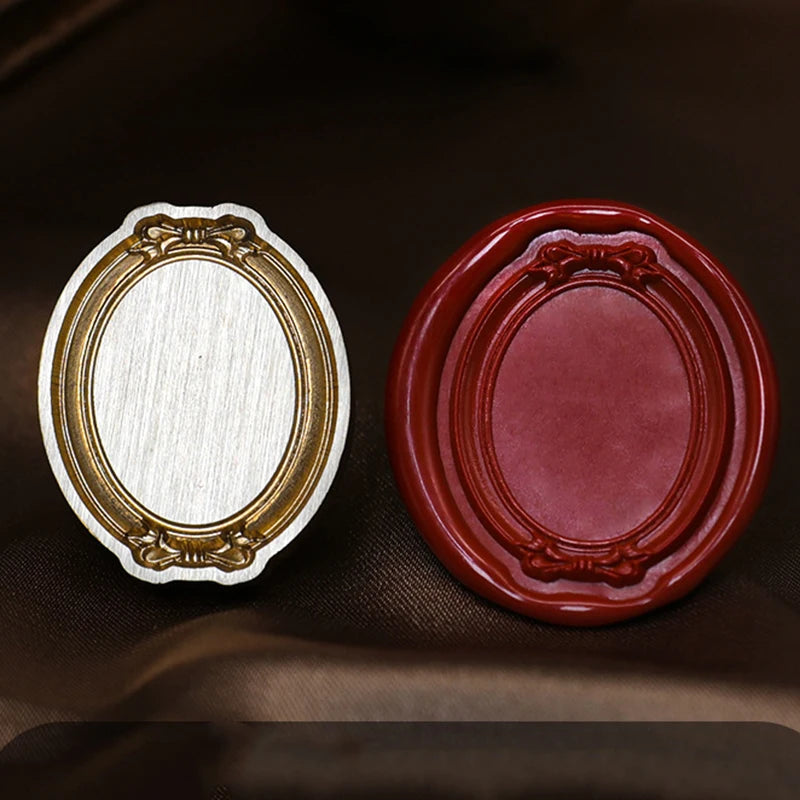 Fire Paint Seal Wax Stamp Heads Photo Frame Series Sealing Wax Stamp Head For DIY Scrapbooking Envelope Wedding Party Invitation