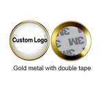 Shirley custom 100pcs  Metal Badges Lapel Pins Epoxy resin domed Printed label pins name alfileres personalizados para cuello