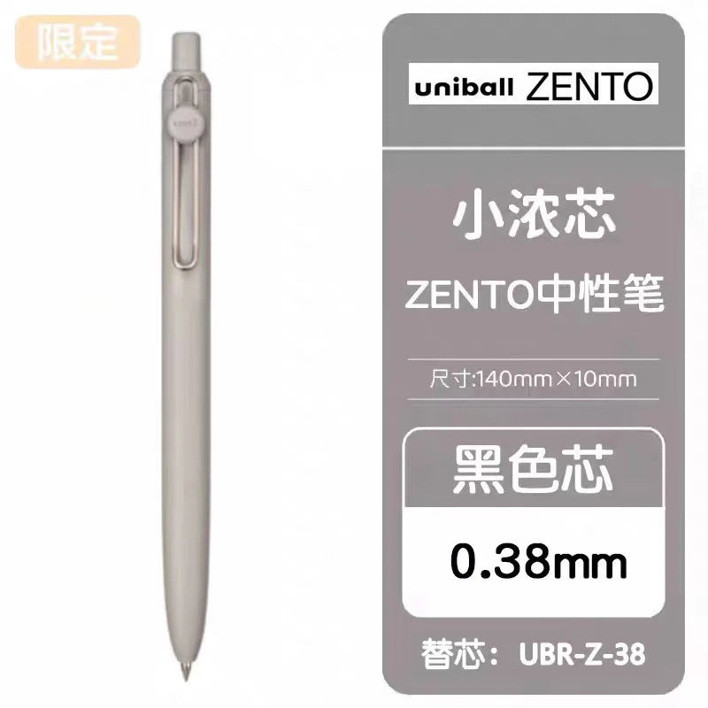 1+3 Refill Japan UNI Gel Pen Small Thick Core 0.38mm Smooth Quick Dry UMN-SF-38 Upgrade UniBall One Black School Supplies