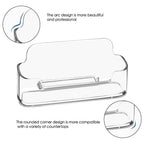 Transparent plastic business card holder, acrylic business card display stand, 30-40 business cards