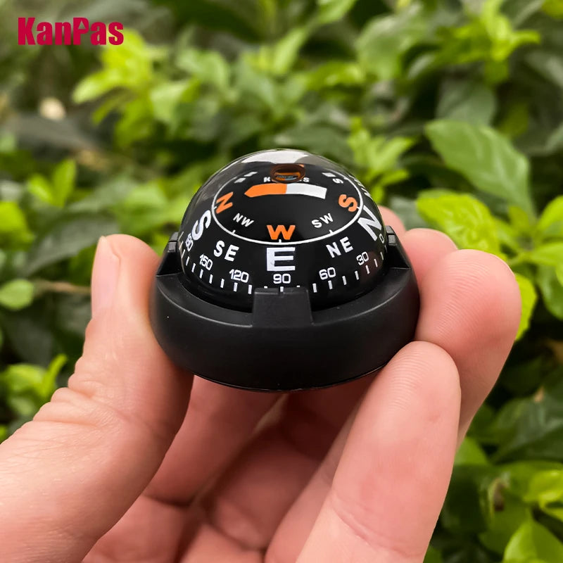 KANPAS Carabiner Compass Ball,Innovative Dual Dial Outdoor Compass,Waterproof Lightweight Backpacking Luminous Compass CA-V30(L)